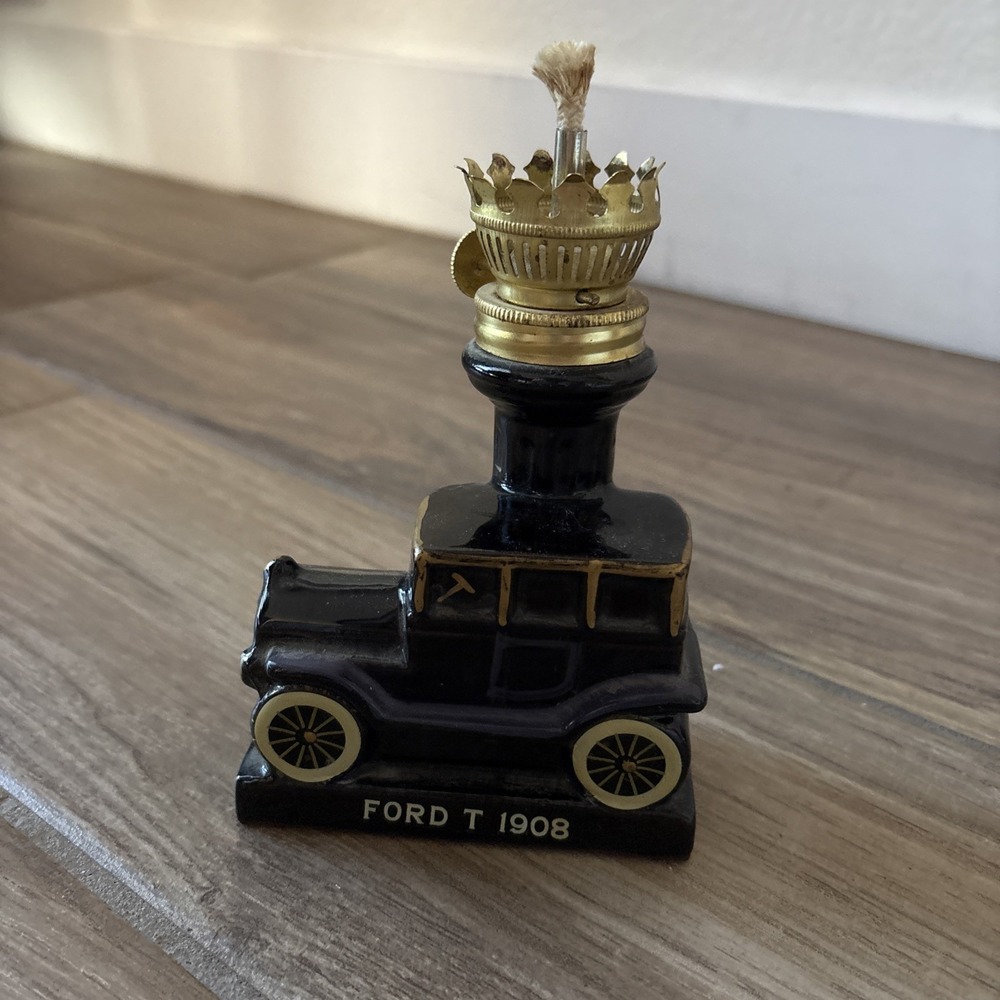 Vintage Mini Oil Kerosene Lamp Stanley Steamer Car 1909-‎ No Shade 4d